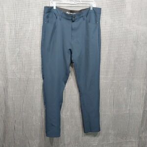 Luke & Dutch Mens Performance Pants 2-Way Stretch 38/32 Blue Grey‎